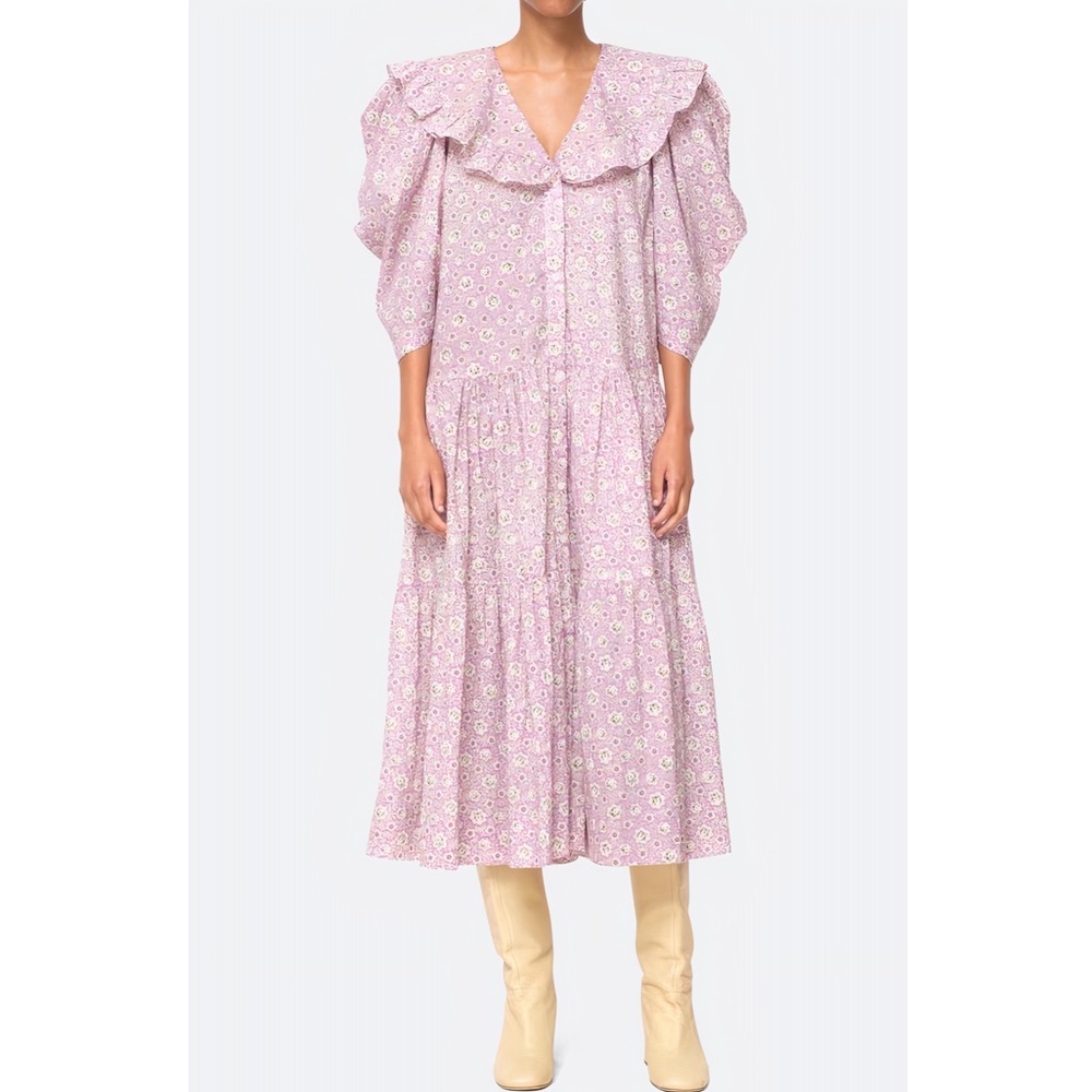 NWOT SEA New York Midi Floral Ida Button-Down Dress